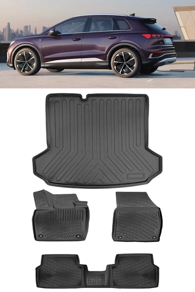 Rizline Audi Q4 E-Tron 2018 Ve Sonrası 3D Havuzlu Paspas Ve 3D Bagaj Havuzu Set ürün görseli 1