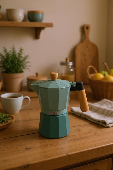 Bambum Garen - Moka Pot 6 Fincan Su Yeşili ürün görseli 1
