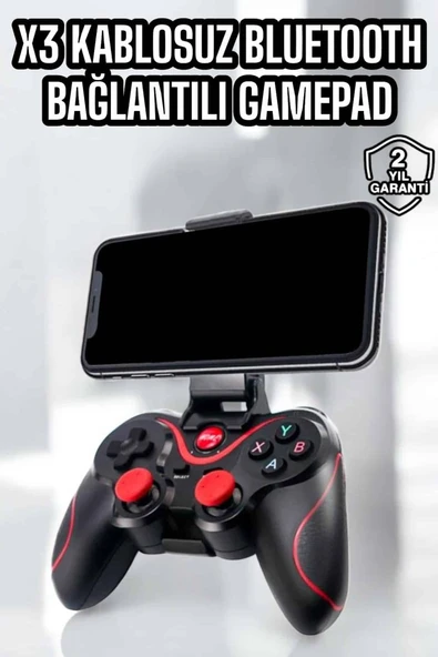 X3 Gamepad Oyun Kolu Bluetooth Bağlantılı Gamestick Android Uyumlu ürün görseli 1