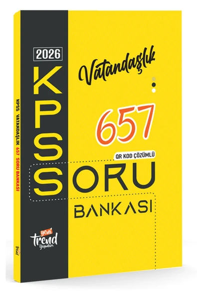 2026 Kpss Lisans, Ön Lisans, Ortaöğretim, Vatandaşlık 657 Çözümlü Soru Bankası. ürün görseli 1