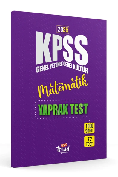 2026 Kpss Lisans Matematik Gygk Yaprak Test ürün görseli 1