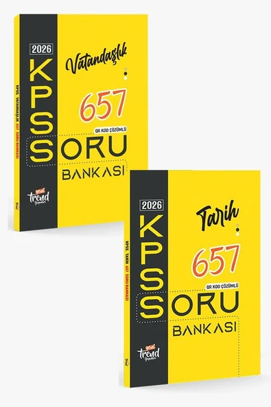 2026 Kpss Tarih 657 ve Vatandaşlık 657 Çözümlü Soru Bankası İkili Set ürün görseli 1