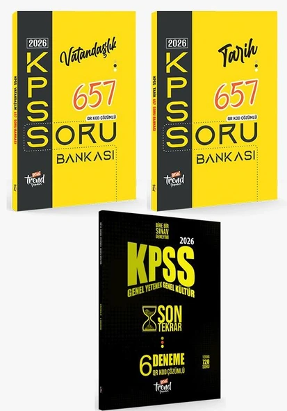 2026 Kpss Lisans, Ön Lisans Ortaöğretim  Çözümlü 657 Vatandaşlık- 657 Tarih ve 6 lı Deneme ürün görseli 1