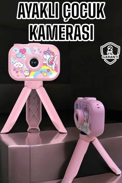 Ayaklı Mini Fotoğraf Makinesi Çocuk Için Eğitici Video Kamera ürün görseli 1