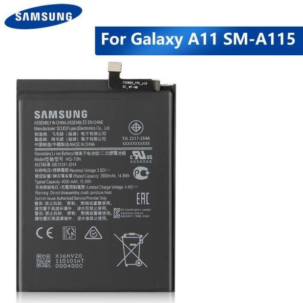 Samsung A115 A11 Batarya Pil 100 Kvk Orjinal ürün görseli 1