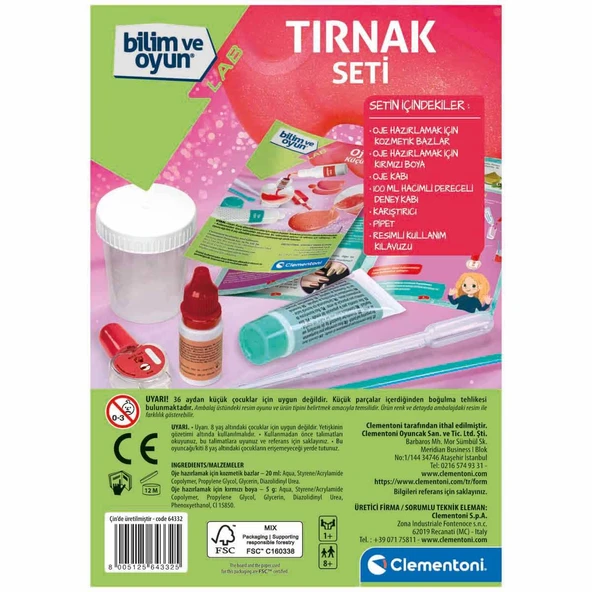 Clementoni Bilim ve Oyun Tırnak Seti - Resim 4