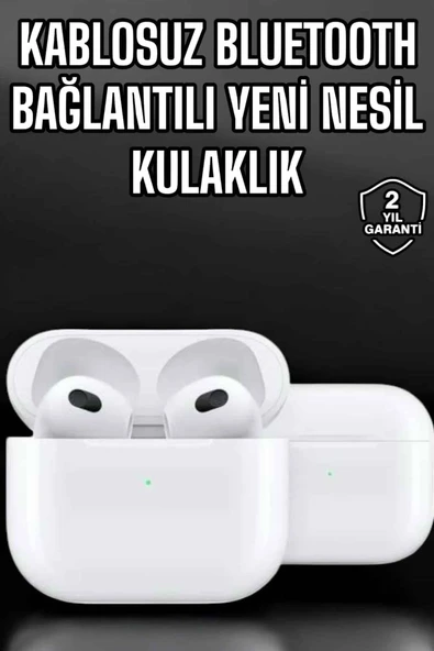 Bluetooth Kulaklık 3.Nesil Kablosuz Uzun Pil Ömrü Dokunmatik Kontrol ürün görseli 1