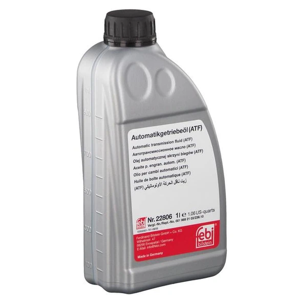 Mercedes Otomatık Sanzıman Yagı 1 Lt (atf) Otomatık Sanzımanlar, Konvertor Mb 236.10, Zf 4hp 18, Man 339 V1, - Febi 22806 ürün görseli 1