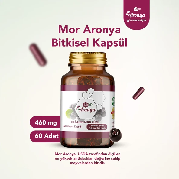 Mor Aronya Bitkisel Kapsül 60 Adet - Resim 2