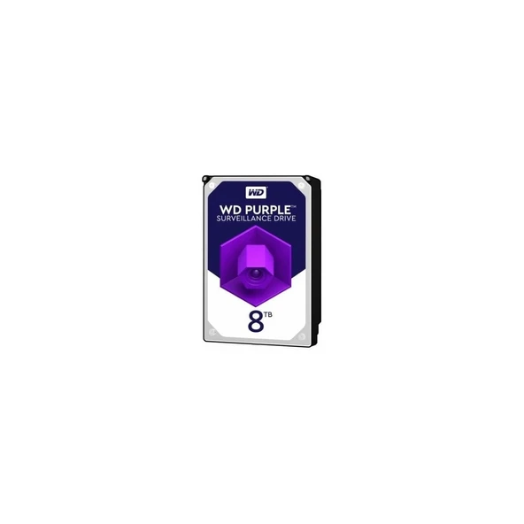 8 Tb Wd 3.5 Purple Sata3 5640RPM 256MB 7/24 Guvenlık WD85PURZ (3 Yıl Resmı Dıst Garantılı) ürün görseli 1