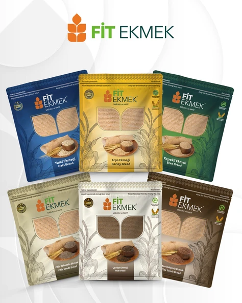 fit Kepekli ,Yulafli ,Chia ,Arpa ,Çavdar ve Keten Tohumlu Lavaş Ekmeği 300gr ürün görseli 1