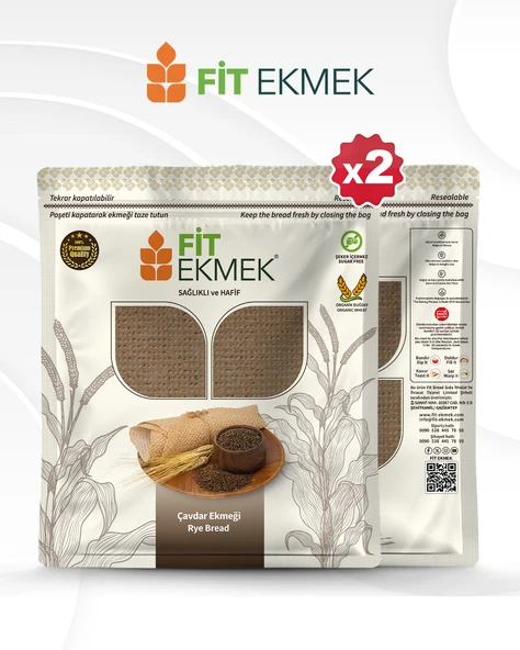 fit 2'li paket Çavdar Lavaş Ekmeği 300gr ürün görseli 1