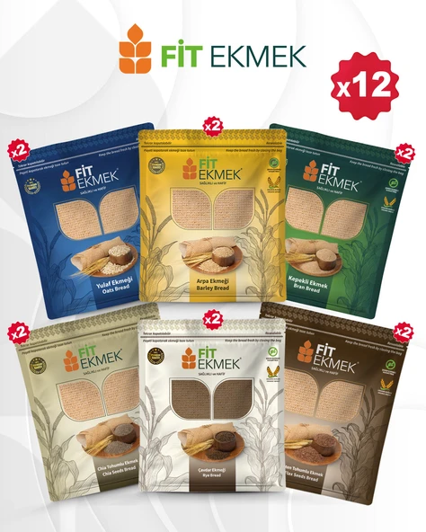 fit 2li Kepekli ,2li Yulafli ,2li Chia ,2li Arpa ,2li Çavdar ve 2li Keten Tohumlu Lavaş Ekmeği 300gr ürün görseli 1