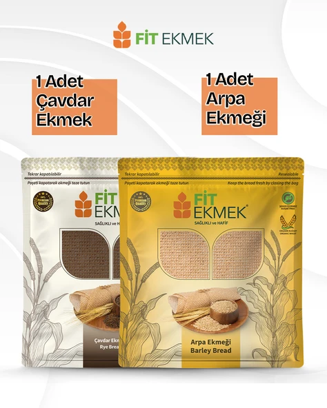 fit Arpa Lavaş Ekmeği 300gr ve Çavdar Lavaş Ekmeği 300gr ürün görseli 1