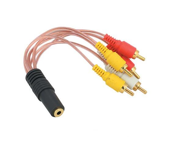 3.5 Mm Stereo Di̇şi̇ / 6 Rca Erkek 5+1 Kablo ürün görseli 1