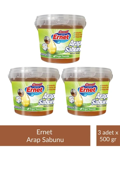 Ernet Sıvı Arap Sabunu Kase 500 gr x 3 Adet ürün görseli 1