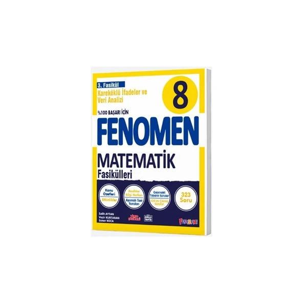 Gama Yayınları Fenomen 8. Sınıf LGS Matematik 3. Fasikül Konu Özetli Soru Bankası ürün görseli 1