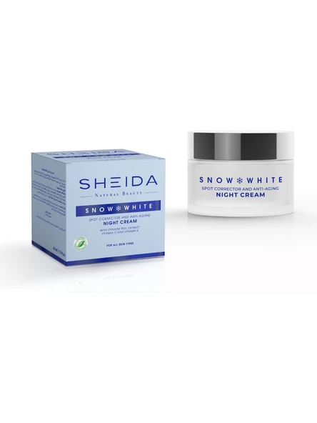Sheida Snow White Leke Ve Aydınlatıcı Gece Kremi 50 ml ürün görseli 1