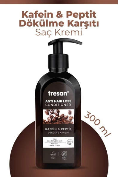 TRESAN Kafein Peptit Dökülme Karşıtı Saç Kremi 300 ml ürün görseli 1