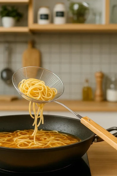 Bambum Ladle - Bambu Saplı Tel Kevgir 18cm ürün görseli 1