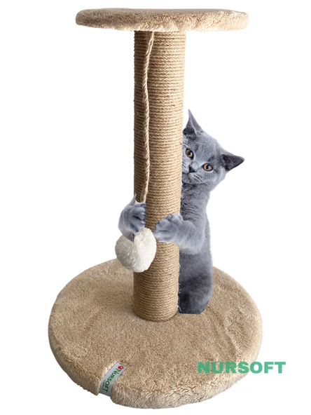 Nursoft Stepli Kedi Orijinal Jüt Halat İp Tırmalama Tahtası ürün görseli 1