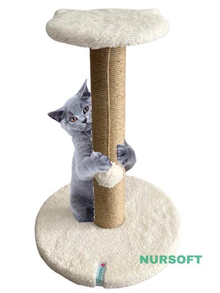 Nursoft Stepli Kedi Orijinal Jüt Halat İp Tırmalama Tahtası ürün görseli 1