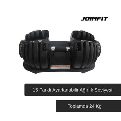 JOINFIT Ayarlanabilir Dambıl Seti 24 Kg - Resim 4