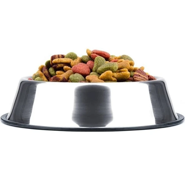 Paslanmaz Çelik Metal Mama Kabı 34 cm. - Resim 3