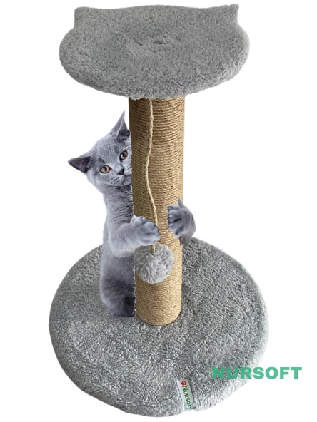 Nursoft Stepli Kedi Orijinal Jüt Halat İp Tırmalama Tahtası ürün görseli 1