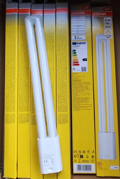 Osram Dulux Led L24 Hf 12w 830 2g11 Duylu 4 Pinli Ampul (50 ADET) ürün görseli 1