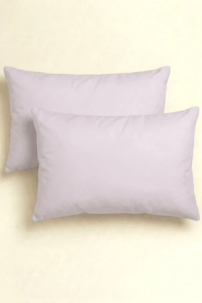 Camelia 2'li Lila Yastık Kılıfı – 50x70 Cm, %100 Pamuk ürün görseli 1