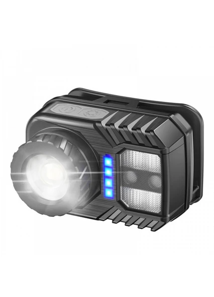 PeakStar PS-571 Sensörlü XPG COB LED USB Şarj Edilebilir Lityum Pilli Zoomlu Kafa Feneri ürün görseli 1