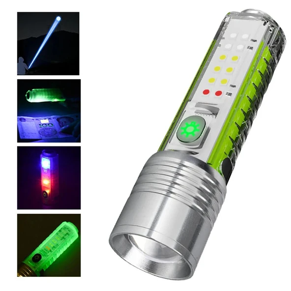 Watton WT-609 Xenon Süper Parlak LED Zoomlu Şarjlı El Feneri ürün görseli 1