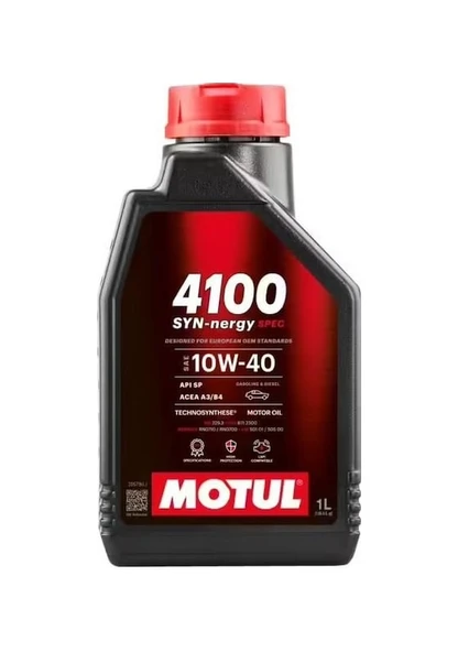 Motul 4100 Syn-Nergy Spec 10W- 40 Motor Yağı 1 L ürün görseli 1