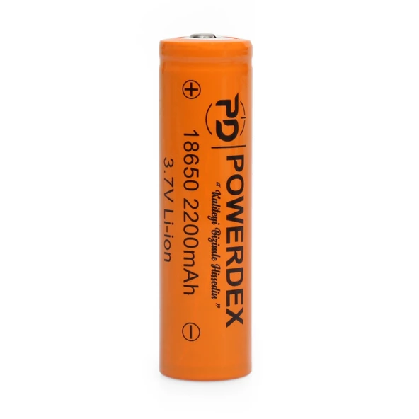 Powerdex 18650 3.7V 2200 mAh Li-ion Şarjlı Pil ürün görseli 1