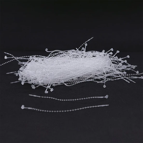 Fuyaku 7" Elle Geçmeli Tırtıklı Kılçık Etiketleme Plastiği Şeffaf (1.000 Adet) ürün görseli 1