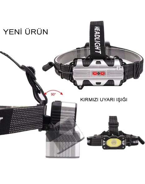 Watton Wt-248 4 Modlu Sensörlü Güçlü Kafa Feneri - Resim 4