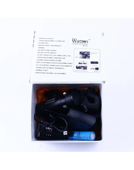 Watton WT-272-Profesyonel Bisiklet Lambası - Resim 3