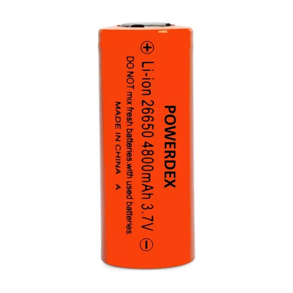 Powerdex Small Sun 26650 3.7V 4800 mAh Li-ion Şarjlı Pil ürün görseli 1