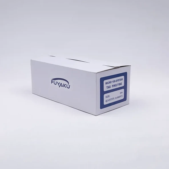 Fuyaku 10 MM ID-End Mikro İnce (Fine) Kılçık Etiketleme Plastiği Siyah (10.000 Adet) ürün görseli 1