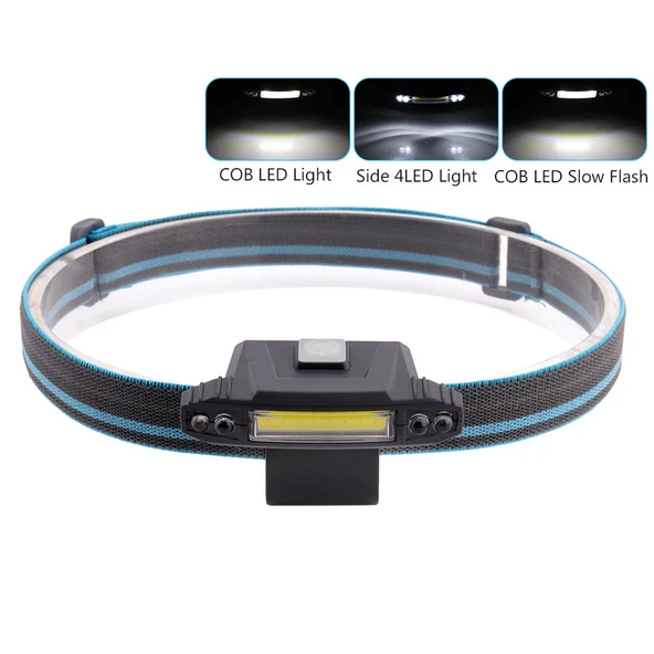 Watton WT-606 COB LED + 4LED 100 Lümen USB Şarjlı Şapka Feneri ürün görseli 1