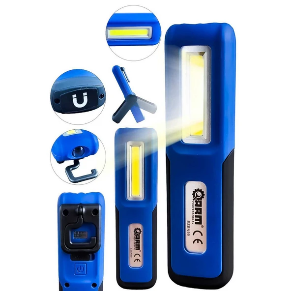 ARM ESEN99 240 Lümen 3 Watt LED Mıknatıslı Şarjlı Tamirci Feneri ürün görseli 1