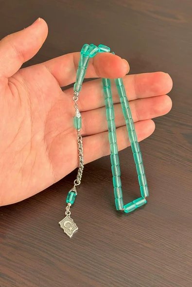 Günlük Kullanım Boy Su Yeşili Uçak Camı Tesbih ürün görseli 1