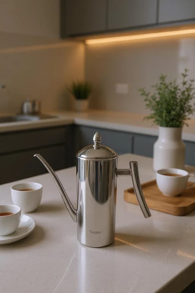 Bambum Zed - Çok Amaçlı Çelik Demlik Yağlık Yağdanlık 1000ml ürün görseli 1