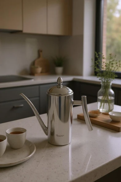 Bambum Zed - Çok Amaçlı Çelik Demlik Yağlık Yağdanlık 700ml ürün görseli 1