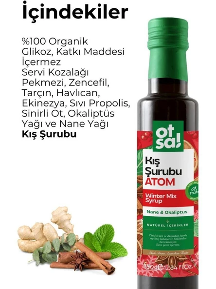 Otsa Kış Şurubu Atom 350 g | Nane Okaliptus - Resim 2