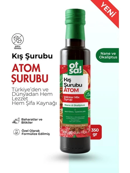 Otsa Kış Şurubu Atom 350 g | Nane Okaliptus ürün görseli 1