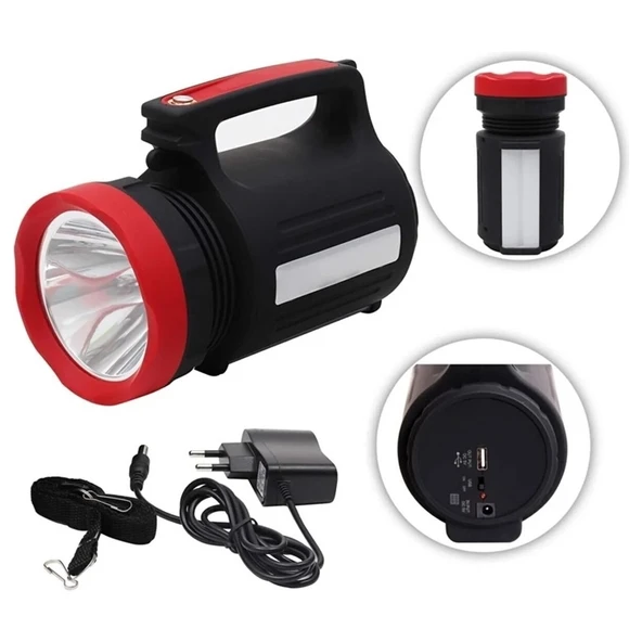 Wison WS-3580 10 Watt Uzun Menzilli 28 Saat Çalışma Süreli Spot Fener ürün görseli 1