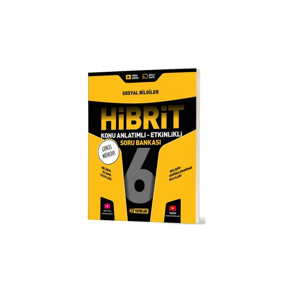 Hız Yayınları 6.sınıf Hibrit Sosyal Bilgiler Soru Bankası Yeni ürün görseli 1