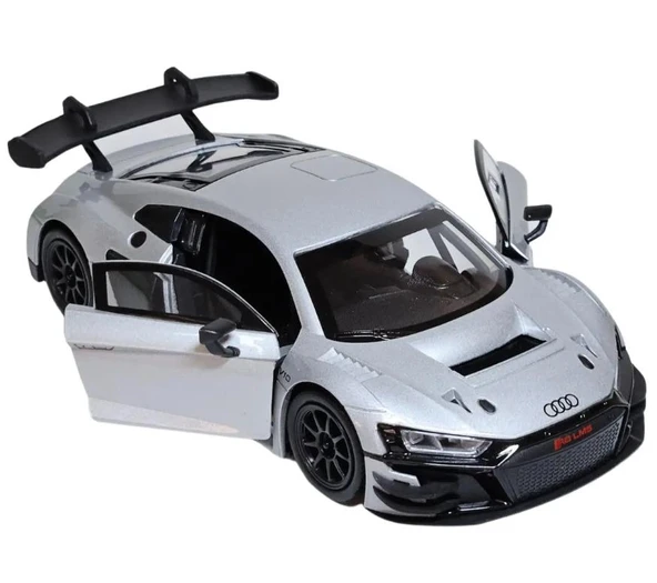 Motor Max Koleksiyon 1 / 24 Ölçek Audi R8 Lms Gt3 Metalik Gri Model Metal Araba ürün görseli 1